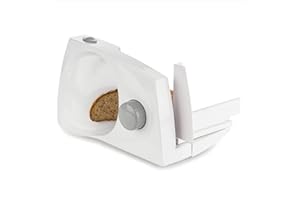 Korona 25500 Affettatrice | Larghezza di taglio regolabile senza livelli continui | Coltello in acciaio inox, bianco, grigio