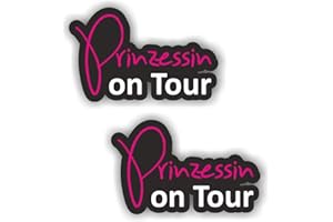 folien-zentrum 2X Prinzessin on Tour Aufkleber Shocker Hand Auto JDM Tuning Dub Decal Stickerbomb Bombing Sticker Illest Dapper Fun Oldschool