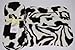 Easy Peasy Fleece Nappy Liners Pk 10 Black & White Animal Prints