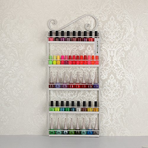 Dazone Wandregal Nagellackständer Regal mit 5 Etagen für Lippenstift Auslage Gestell - 2