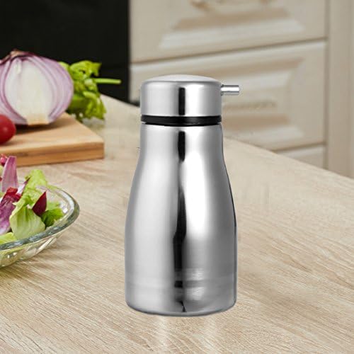 91Love Stainless Steel Oil Pot Soy Sauce Vinegar Olive Oil Bottle Storage Container Storage Kitchenware Oil Dispenser - Silver
