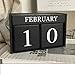 Produktbild Salamii Holzblock ewiger Kalender Tagesplaner Wiederverwendbare Desktop Kalender Schreibtisch Dekor (schwarz)