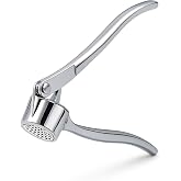 Vios Store Metal Garlic Crusher, Durable Practical Garlic Press with Stainless Steel Ergonomic Handle