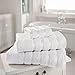 Produktbild 100% Handtuch Ägyptische 600 GSM Face Baumwolle Servietten Kensington Stripe, Duschtuch, Badetuch und Badetuch, weiß, Hand Towel