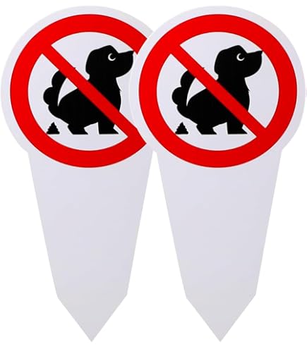 Ambiance Sticker – Runder Hinweisaufkleber „Hunde & Katzen Verboten“, Laminiert, Wasserfest, UV-beständig, Ø 15 Cm
