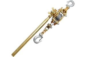 KOVNISE Mini Chain Hoist 1 Ton (2200 Lbs) Manual Hand Lift Chain Block Hoist with 2 Heavy Duty Hooks Rope Pulley Hoist for Building, Garages, Warehouse and Open-Air, Unpowered Operations