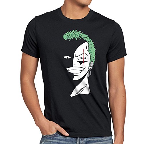 style3 Zoro - Occhio T-Shirt da Uomo, Dimensione:M;Colore:Nero