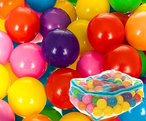 LIVIVO Â® Kids Children's Colourful Fun Pack Of 100 Multicoloured Balls Soft Play Ball Pits Tents Pools Indoor Outdoor Use