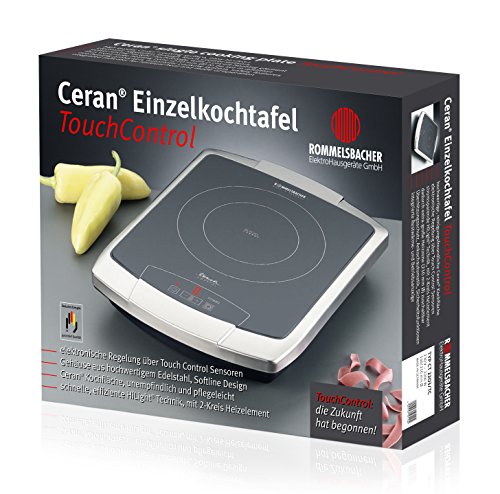ROMMELSBACHER CT 2203/TC TouchControl – CERAN® EINZELKOCHTAFEL – 2200 Watt – Edelstahl - 4