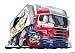 Produktbild Scania Truck und Kühlschrank Trailer - rot - Koolart Premium Qualität Mauspad 0127