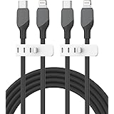 Kuulaa iPhone Cable,[MFi Certified] USB C to Lightning Cable,Super Soft Liquid Silicone Fast Charging iPhone Cable,Apple Char