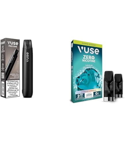 VUSE Cigarette lectronique Kit Complet - 1 Vuse Pro Rose Or + 2 Capsules  e-Liquide pour ePod  Recharge pour Cigarette lectronique - Saveur :  Myrtille Ice : Amazon.fr: High-Tech
