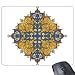 Produktbild Modernes Barock Kunst-Blume, Parallel, mit Motiv, rechteckig, rutschfest Gummi-Spiel Mousepad Mauspad mit