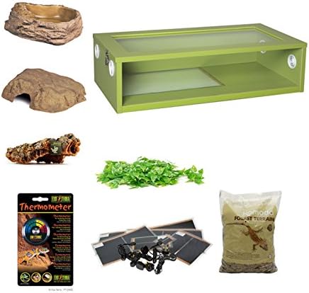 Royal/Ball Python Large Monkfield Vivarium Starter Kit - Green 30 Inch