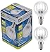 Produktbild Long Life Lamp Company Halogen-Energiesparlampen, klein, Golfballform, 10er-Pack, Glas, warmweiß, 60 W, E14 (Small Edison Screw) 42 watts