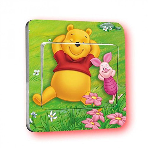 Preisvergleich Produktbild Disney Winnie pooh Lichtschalter Wandsticker selbstklebend Kinder Aufkleber Disney Winnie pooh Cartoon Motiv Deko Schalter- CartoonPrintDesign - L011