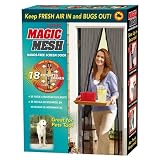 MAGIC cierre magnético manos libres red de malla cortina mosquitera para puerta de pantalla FLY BUGS
