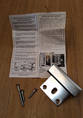 2 cerraduras para puerta cromadas de Viper. Son 12 veces más fuertes