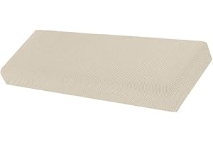 FLAMEER Dining Room Bench Covers - Soft Stretch Bench Slipcover Removable Washable Bench Seat Protector(6 Colors) - Beige