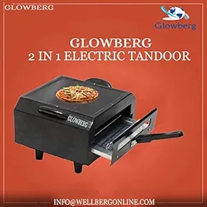 Glowberg Electric Tandoor 2 in 1 Tandoor and Barbeque Grill with Accessories Set (Black)