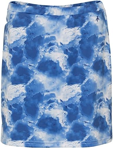 Green Lamb Stretch Printed Skort