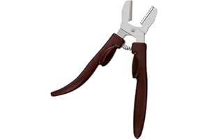 FIYSON Kastanien Clip,Edelstahl Maronizange, Walnüsse Nußknacker,2 in 1 Maronen Messer, Kastanienöffner,Walnuss Zangen Öffner,Haselnussk öffner Trockenobst Öffner Multifunktions Küchen Werkzeug (Braun)