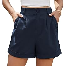 Lycurgius Short Lin Été Femme - Taille Élastique Avec Cordon - Jambe Large - Style Y2K Décontracté
