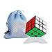 Produktbild OJIN QiYi VALK 3 Mini Der Valk3 Mini Magic Cube 3x3x3 Smooth Magic Puzzle Cube 4.47CM mit Einem Würfelstativ und Einem Würfelbeutel (Schwarz)