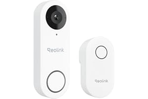 Reolink 5MP Sonnette Vidéo PoE Caméra avec Chime, Vue 3:4 Tête aux Pieds, Audio Bidirectionnel, Détection Colis/Personne, Étanche, Alertes Intelligentes, Compatible NVR (Filaire, Version 2024)