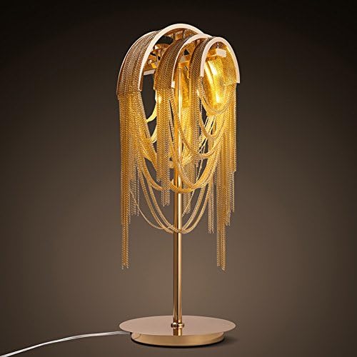 Creative tassel Decoration Table lamp,Living room study Bedroom Bedside nightstand lamp European style Personality Hotels chain Decoration Desk lamp-A
