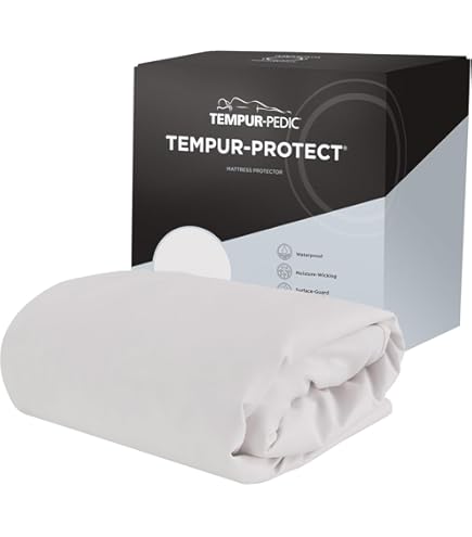 Tempur, Home BY TEMPUR Thermoregulerende matrasbeschermer, eenpersoons 90 x 200 cm, 2-in-1 matrasbeschermer en hoeslaken, verkoelende tencel