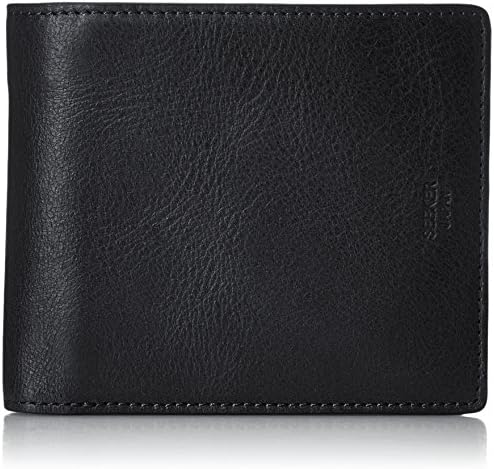 [Seeker] purse SEEKER seeker cow leather leather BASE covered with bi-fold SKW-016BAW4 BK BLACK