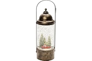 Konstsmide Juldekorationer LED snöglob lykta pickup lastbilsscen/inomhus, 5 timmars timer/batteridriven: 3 x AA 1,5 V (exkl.)/jullykta 1 varmvita dioder