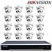 Produktbild Hikvision Security Camera System NVR DS-7616NI-K2/16P Embedded Plug & Play 4K NVR Aufnahme mit 8 Megapixeln Auflösung + Hikvision DS-2CD2355FWD-I 5MP mini netzwerkturm cctv IP kamera POE, 30 Mt IR, H.265 dome überwachungskamera + Seagate 4TB HDD (16 Kanal + 16 Kamera)