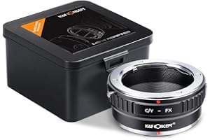 K&F CONCEPT C/Y-FX Objektivadapter Adapter Fuji Objektiv Adapterring für Contax/Yashica Objektiv auf Fuji X-Mount Bajonett Systemkamera Kompatibel mit Fujifilm X-T1,X-E2 X-E1,X-A1,X-M1,X-Pro1