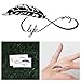 Tattify Feather Infinity Symbol Temporary Tattoo - Tree Hugger (Set of 2)