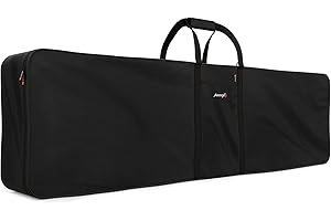 Audibax Onyx Bag 88 Plus - Funda para Teclados y Pianos de 49 Teclas - Bolso con Asas y Asa de Hombro Extraíble - Mochila Acolchada para un Piano Digital - Estuche Fabricado en Poliéster