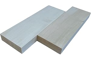 ARMLAZER Pezzi di Legno di Tiglio, Blocchi di Legno di Tiglio Morbido per L'intaglio del Legno, Blocchi di Legno Non Finiti per la Creatività (2 pezzi 3x10x30)