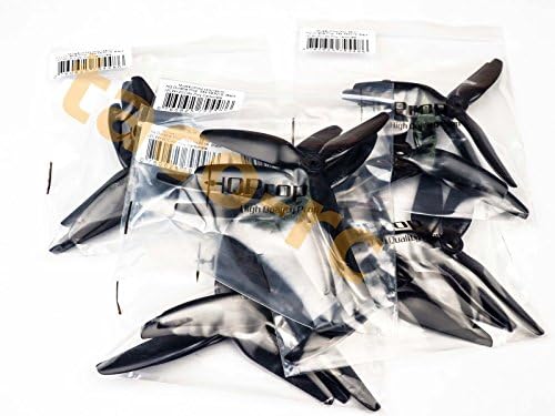 10 pair HQ Prop DP 5x4.5x3 V1S Tri 3 Blade Propellers Props for FPV Racing Black