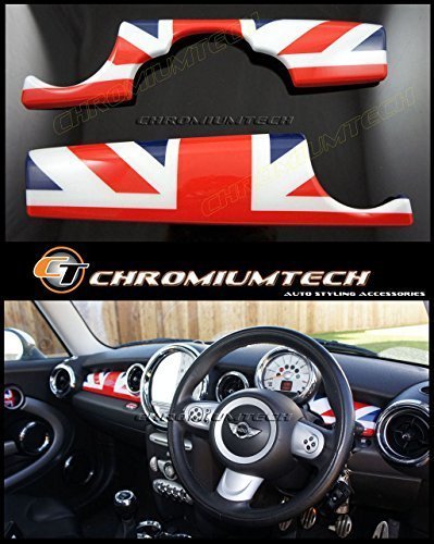Chromiumtech DPC-MK2A-L-UJ Dashboard Panel Trim Covers (R55/R56/R57/R58/R59) - Union Jack - for Left Hand Drive models