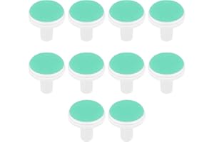 WUSJCOF 12 Stück elektrische Nagelfeile Baby-Ersatzpads, elektrische Ersatz, gefrostete Baby-Nagelknipserklingen, geeignet für Standard-Baby-Nagelfeilen ab 12 Monaten (grün)