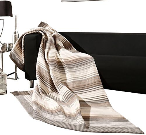 Blanket 150 x 200 cm Visiona Effekt Cotton Blend Beige