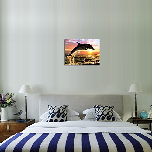 DIY 5D Dolphin Diamond Painting Cross-Stitch for Entrance Living Room Bedroom - 2