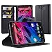 Produktbild Lenovo (Motorola) MOTO MAXX Hülle in SCHWARZ von Cadorabo - Handyhülle mit Kartenfach und Standfunktion Case Cover Schutzhülle Etui Tasche Book Klapp Style in PHANTOM SCHWARZ