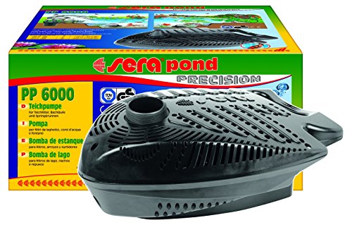sera 30076 pond PP 6000 Filter- und Bachlaufpumpe (5.600 l/h bei 65 Watt mit Hmax 4,3m)
