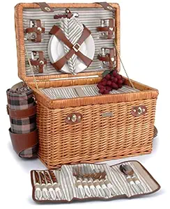 Willow & Wood Picnic Basket