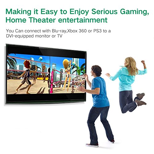 UGREEN DVI auf HDMI Adapter HDMI Stecker auf DVI-I 24+5 Buchse HDTV Adapter Konverter 1080P Full HD Vergoldete Kontakte - 5