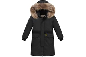 FTCayanz Bambini Giubbotto Piumino Invernale Ragazzi Ragazze Caloroso Cappotto con Cappuccio