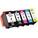 Produktbild Kingway Ersatz für Epson 202XL Druckerpatronen arbeiten mit Expression Premium XP-6000 XP-6005 6 Stück (1 Schwarz, 1 Foto Schwarz, 1 Cyan, 1 Magenta, 1 Gelb)