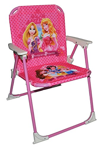 Preisvergleich Produktbild stabiler + leichter - Campingstuhl / Klappstuhl - Disney Prinzessin Princess Rapunzel - aus Metall mit Stoff bezogen - für circa 1 - 5 Jahre - faltbar zusammenklappbar - Stuhl für Kinder Kind - Mädchen Reise / Garten / Zimmer - Kinderklappstuhl